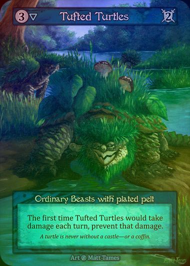 【FOIL】[Water] Tufted Turtles [beta-Ordinary]